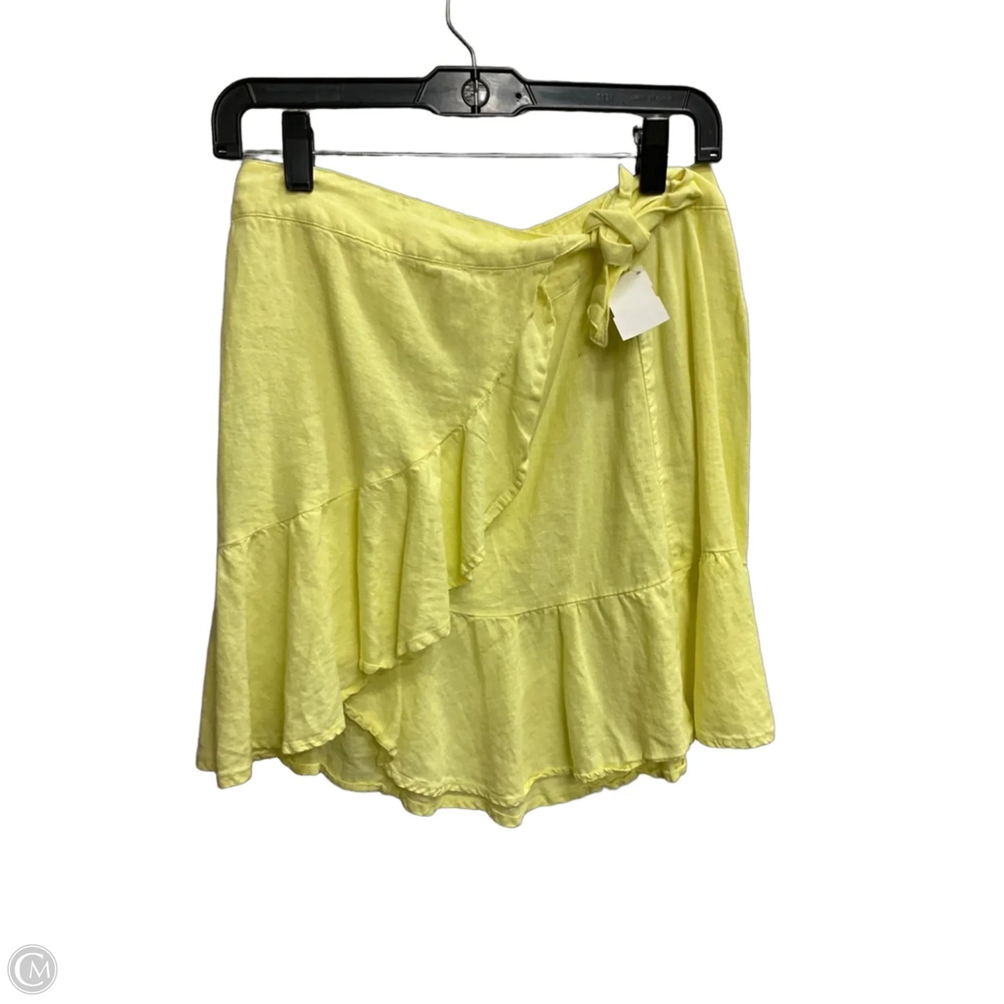 Skirt Mini & Short By Free People In Yellow, Size: 4