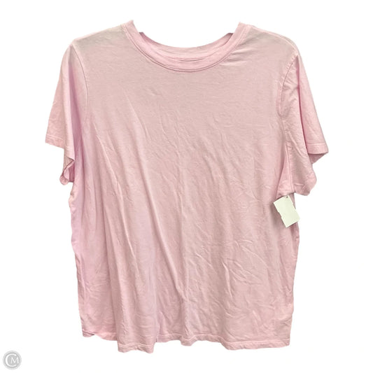 Top Short Sleeve Basic By A New Day In Pink, Size: Xxl