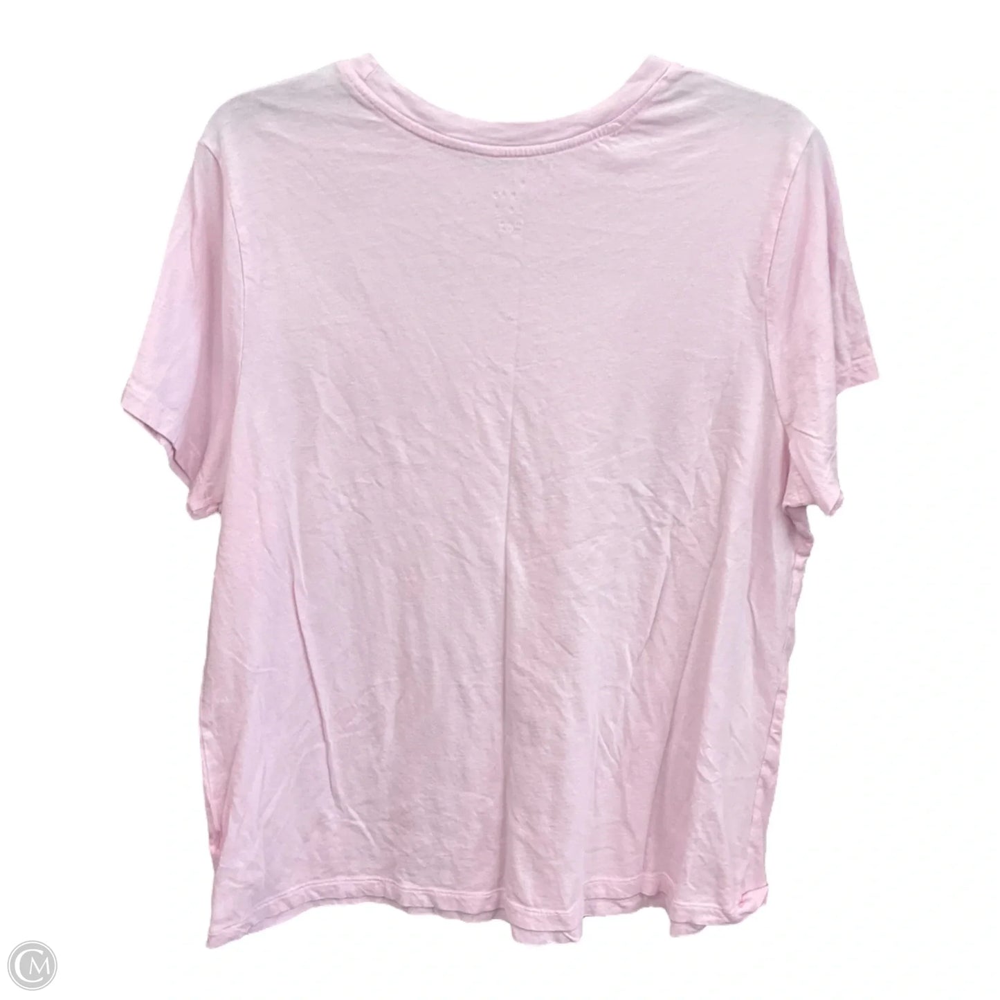 Top Short Sleeve Basic By A New Day In Pink, Size: Xxl