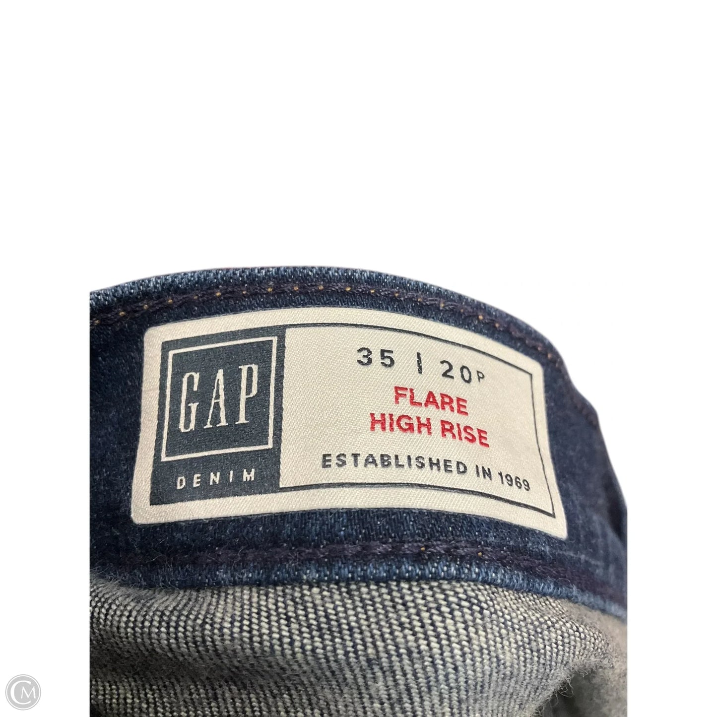 Jeans Flared By Gap In Blue Denim, Size: 20