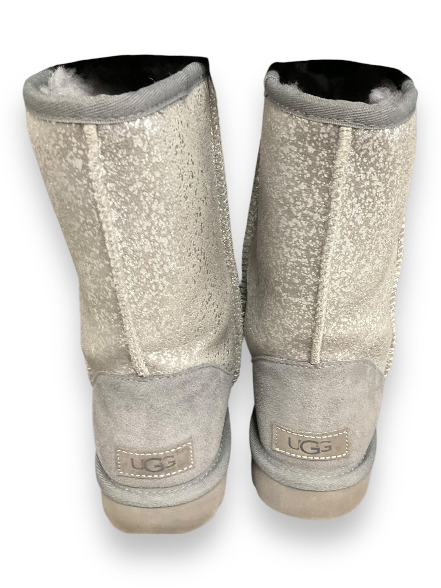 Boots Designer By Ugg In Silver, Size: 8