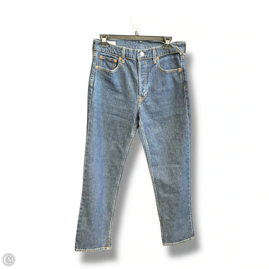 Jeans Straight By Gap In Blue Denim, Size: 6