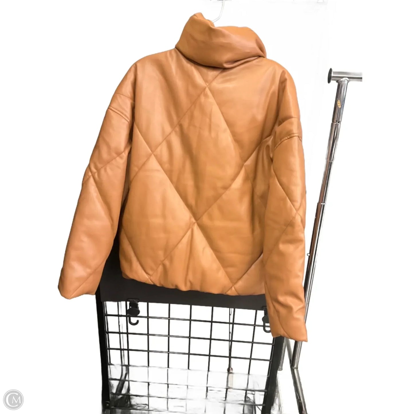 Jacket Puffer & Quilted By Abercrombie And Fitch In Brown, Size: M