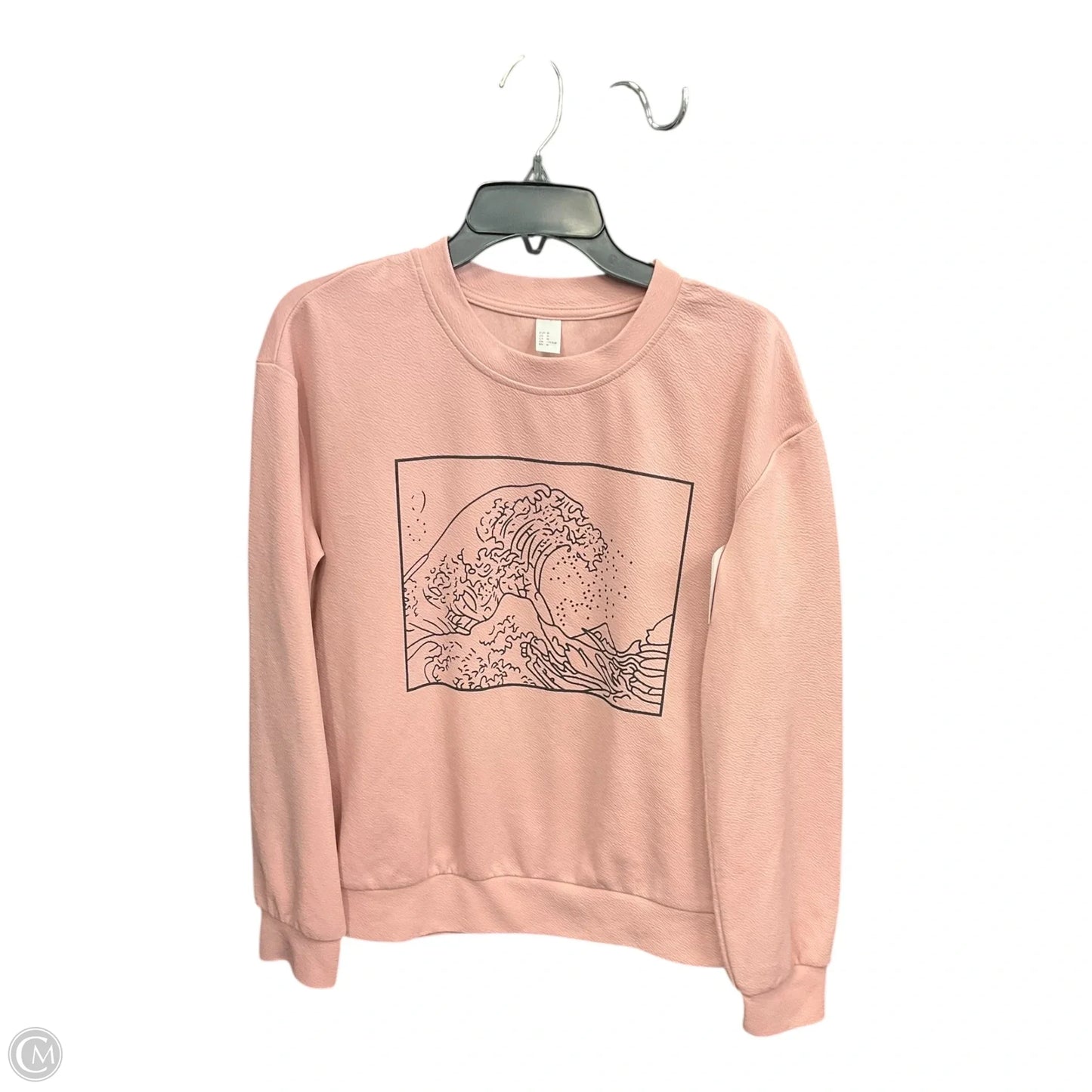 Top Long Sleeve Basic By Clothes Mentor In Pink, Size: M