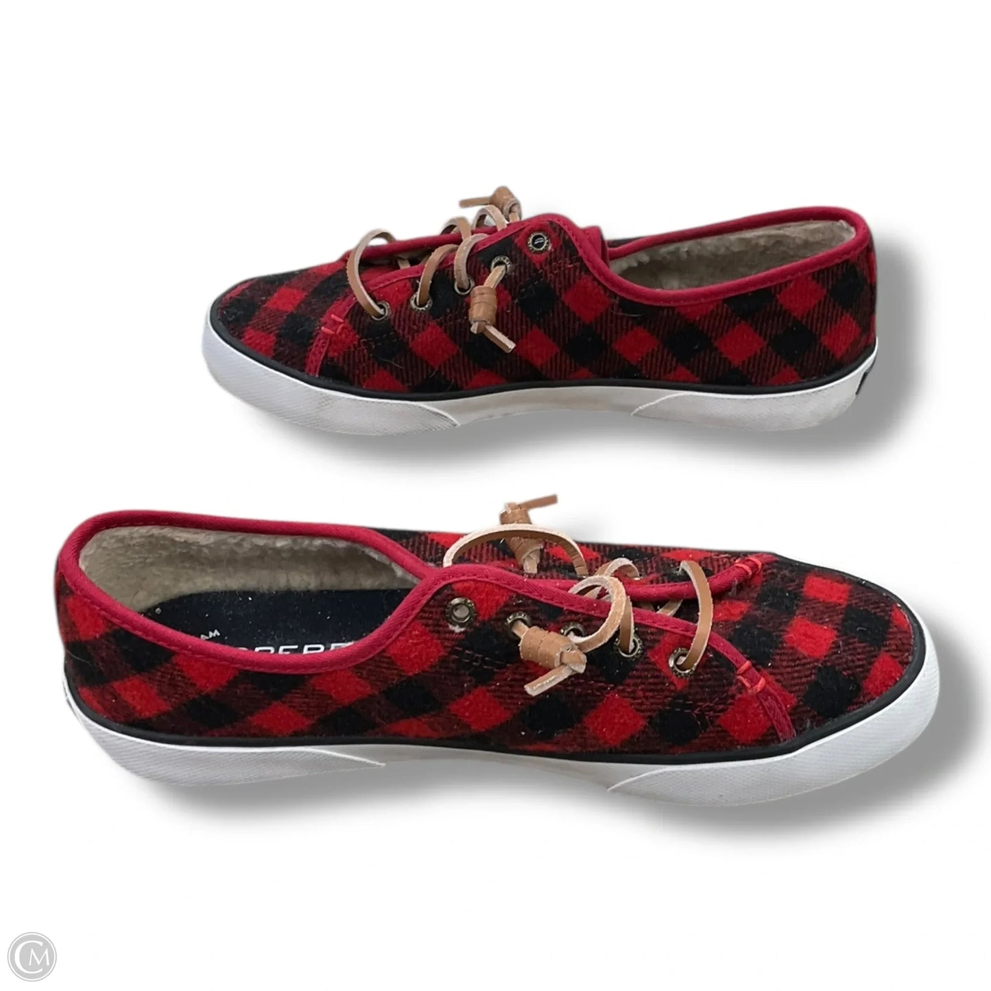 Shoes Flats By Sperry In Plaid Pattern, Size: 7.5