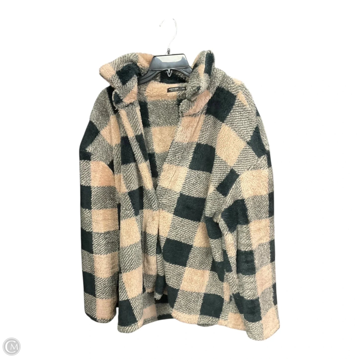 Jacket Shirt By Shein In Plaid Pattern, Size: 4x