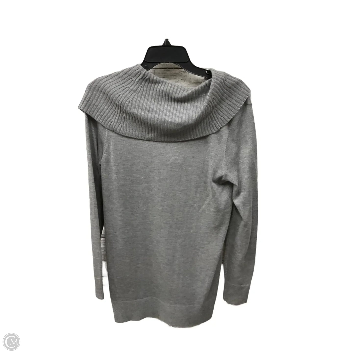Top Long Sleeve Basic By Ann Taylor In Grey, Size: M