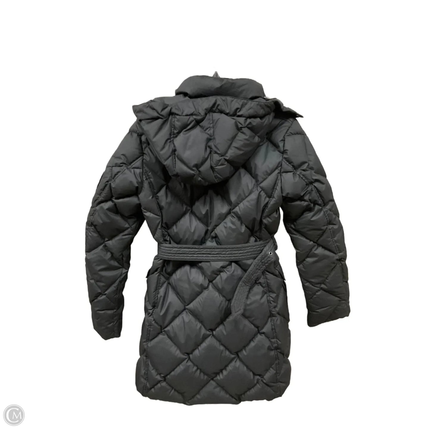 Coat Luxury Designer By Burberry In Black, Size: M