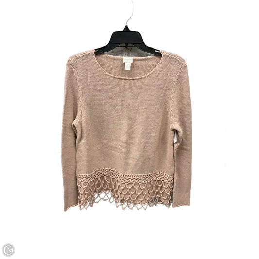 Top Long Sleeve By Chicos In Pink, Size: L