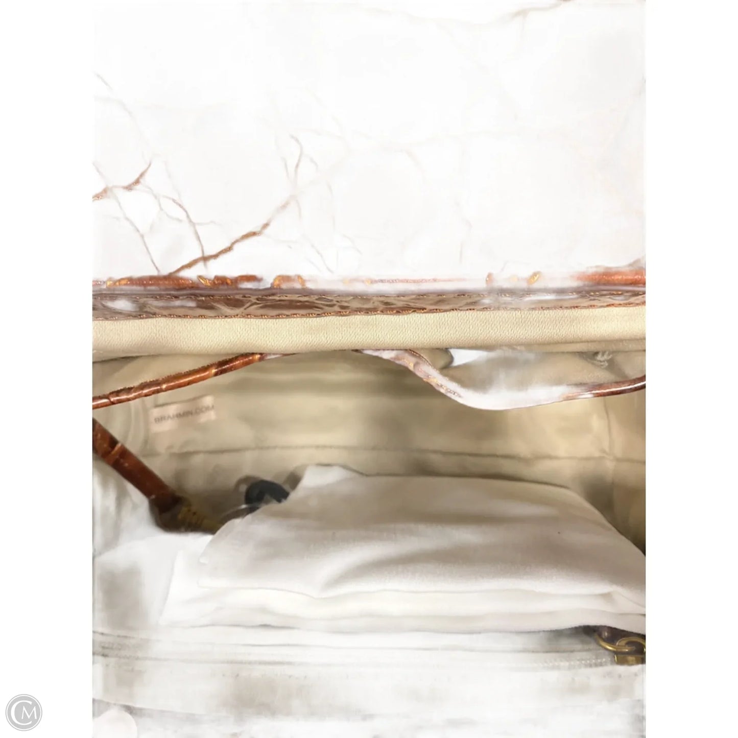 Handbag Designer By Brahmin, Size: Medium