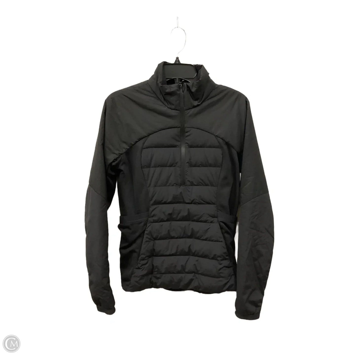 Athletic Jacket By Lululemon In Black, Size: M