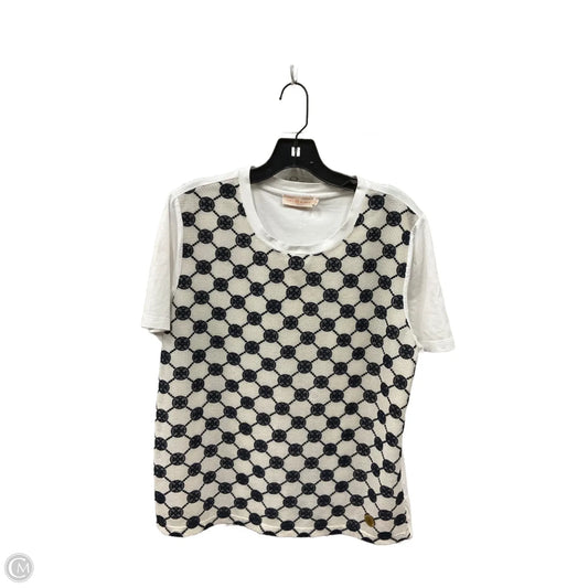 Top Short Sleeve Designer By Tory Burch In Multi-colored, Size: Xl
