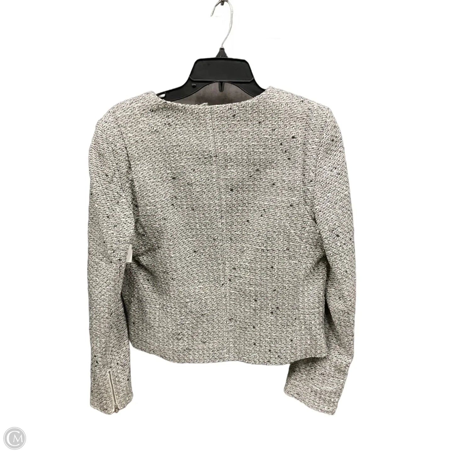 Jacket Moto By Banana Republic In Grey, Size: M