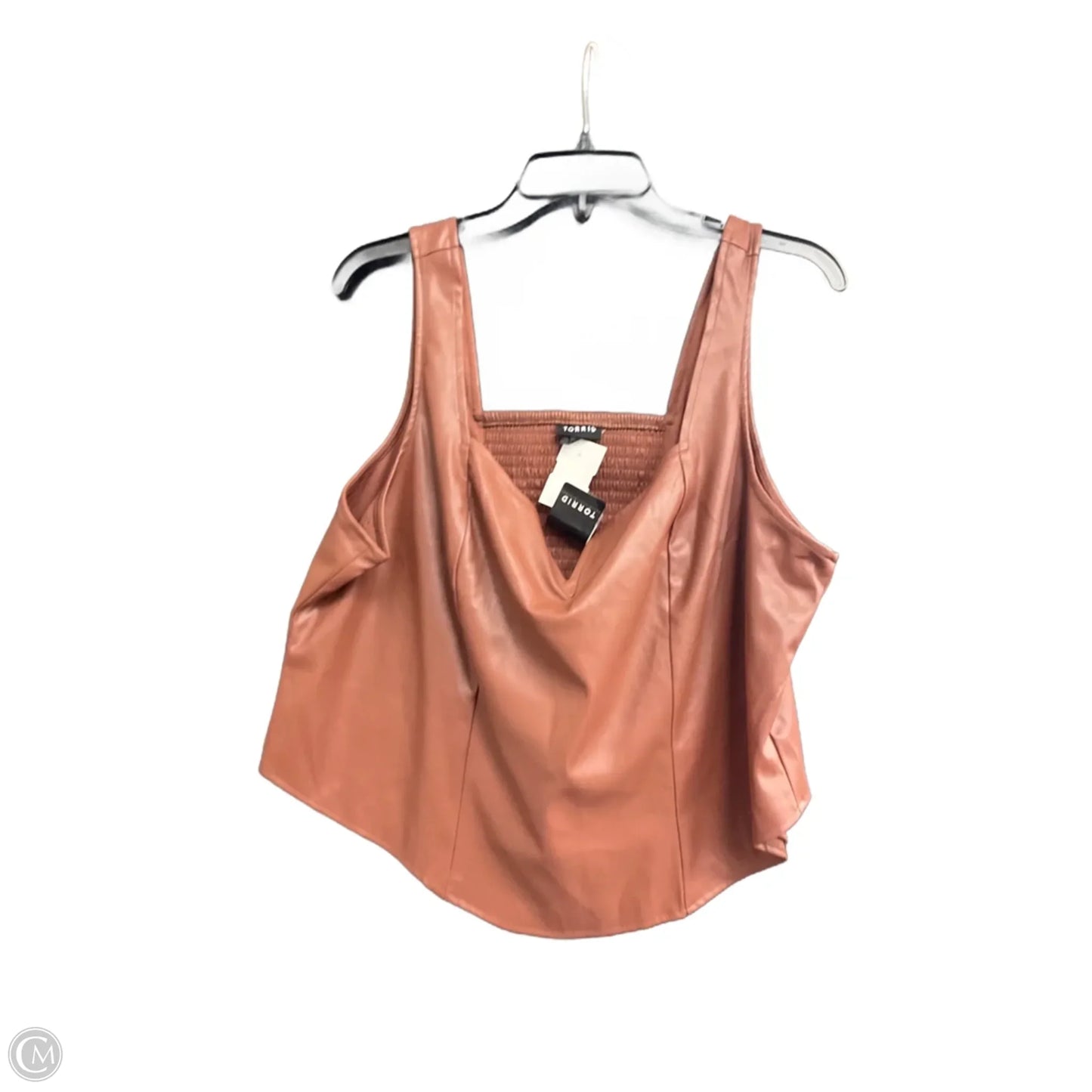 Top Sleeveless Basic By Torrid In Brown, Size: 1x