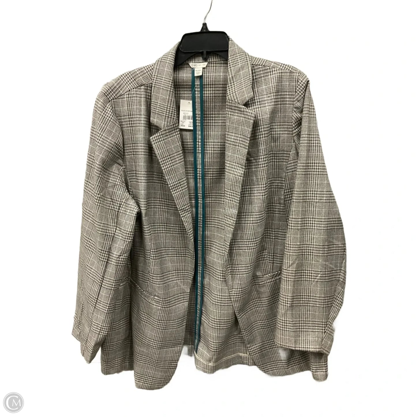 Blazer By Cato In Plaid Pattern, Size: 2x