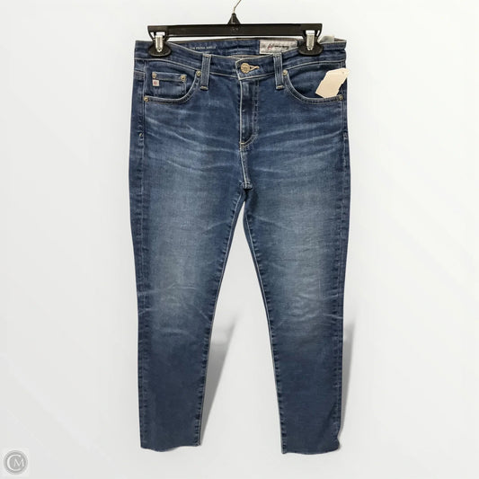 Jeans Cropped By Adriano Goldschmied In Blue Denim, Size: 4