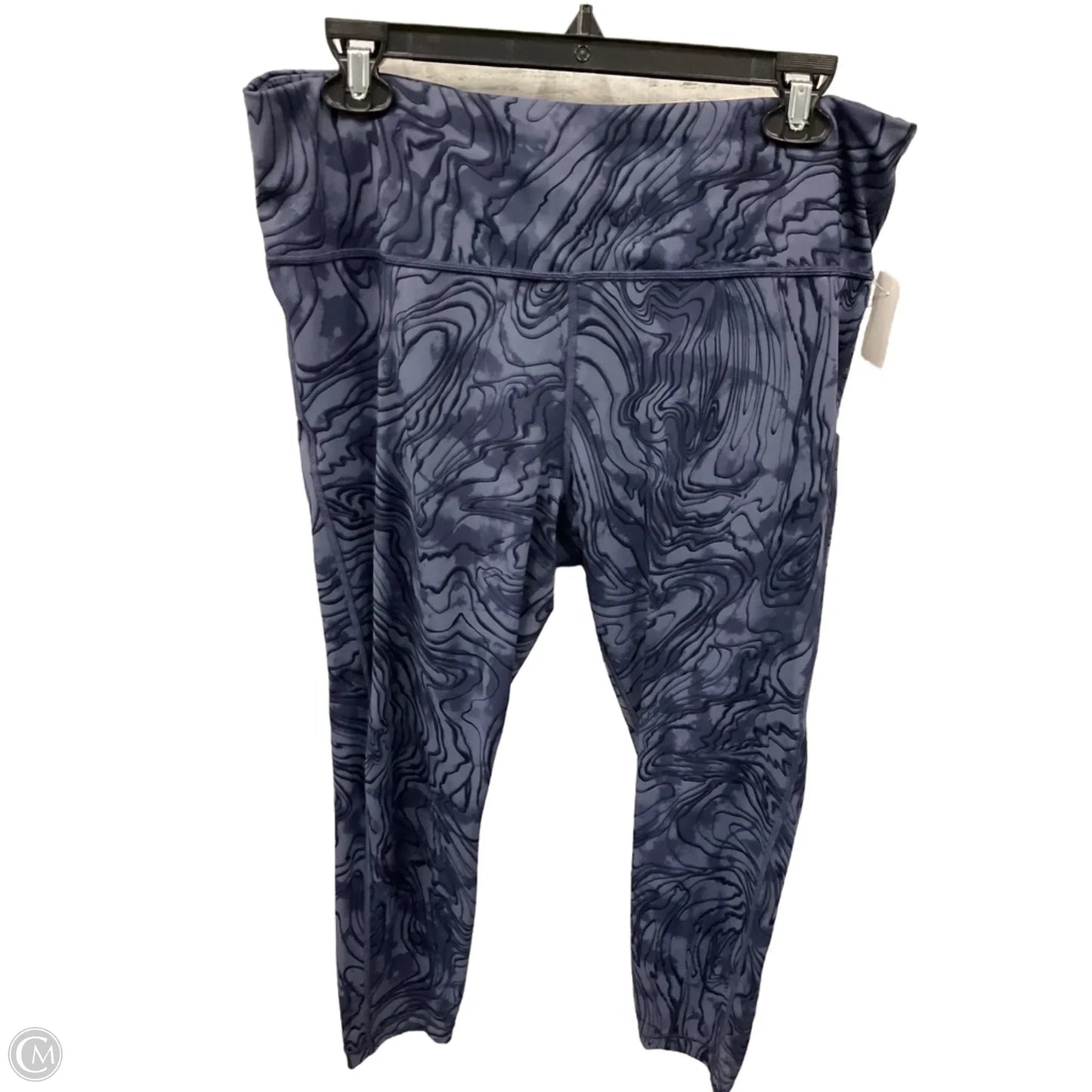 Athletic Leggings By Athleta In Blue, Size: Xl