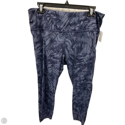 Athletic Leggings By Athleta In Blue, Size: Xl