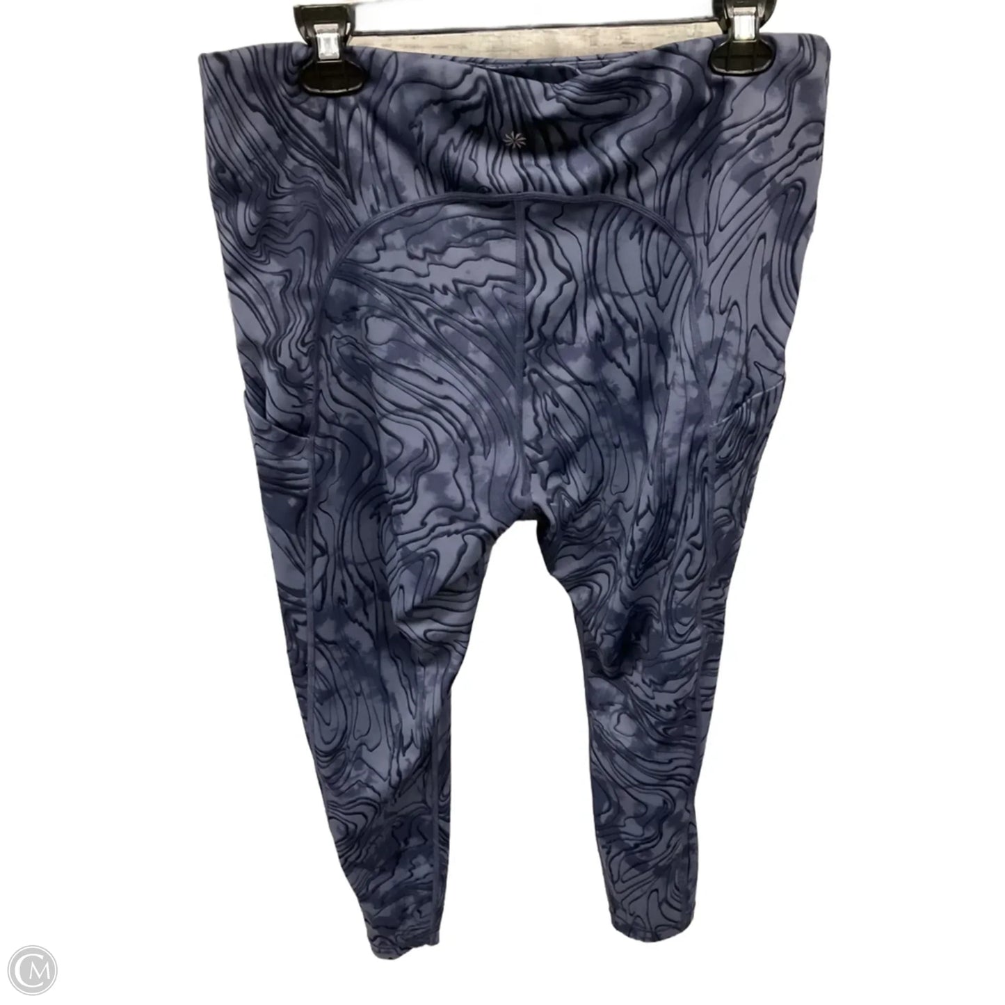 Athletic Leggings By Athleta In Blue, Size: Xl