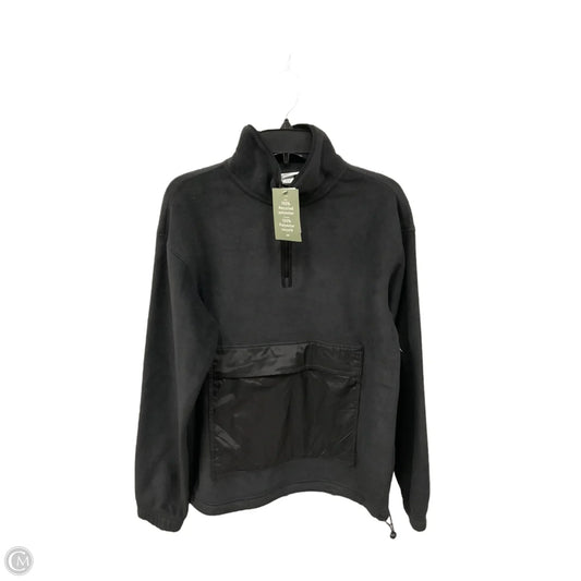 Athletic Top Long Sleeve Collar By H&m In Black, Size: Xs