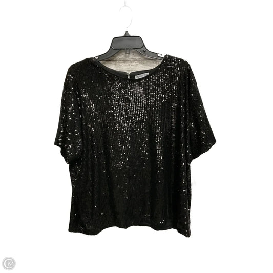 Top Short Sleeve Basic By Ophelia Roe In Black, Size: 2x