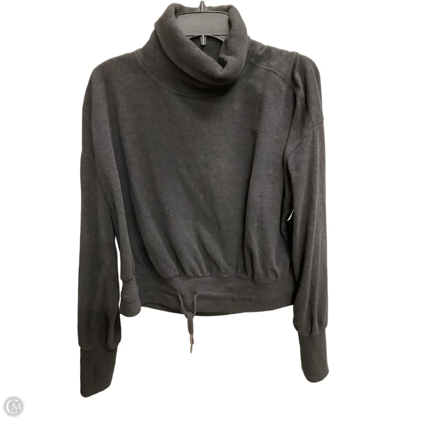 Athletic Top Long Sleeve Collar By Sweaty Betty In Black, Size: L
