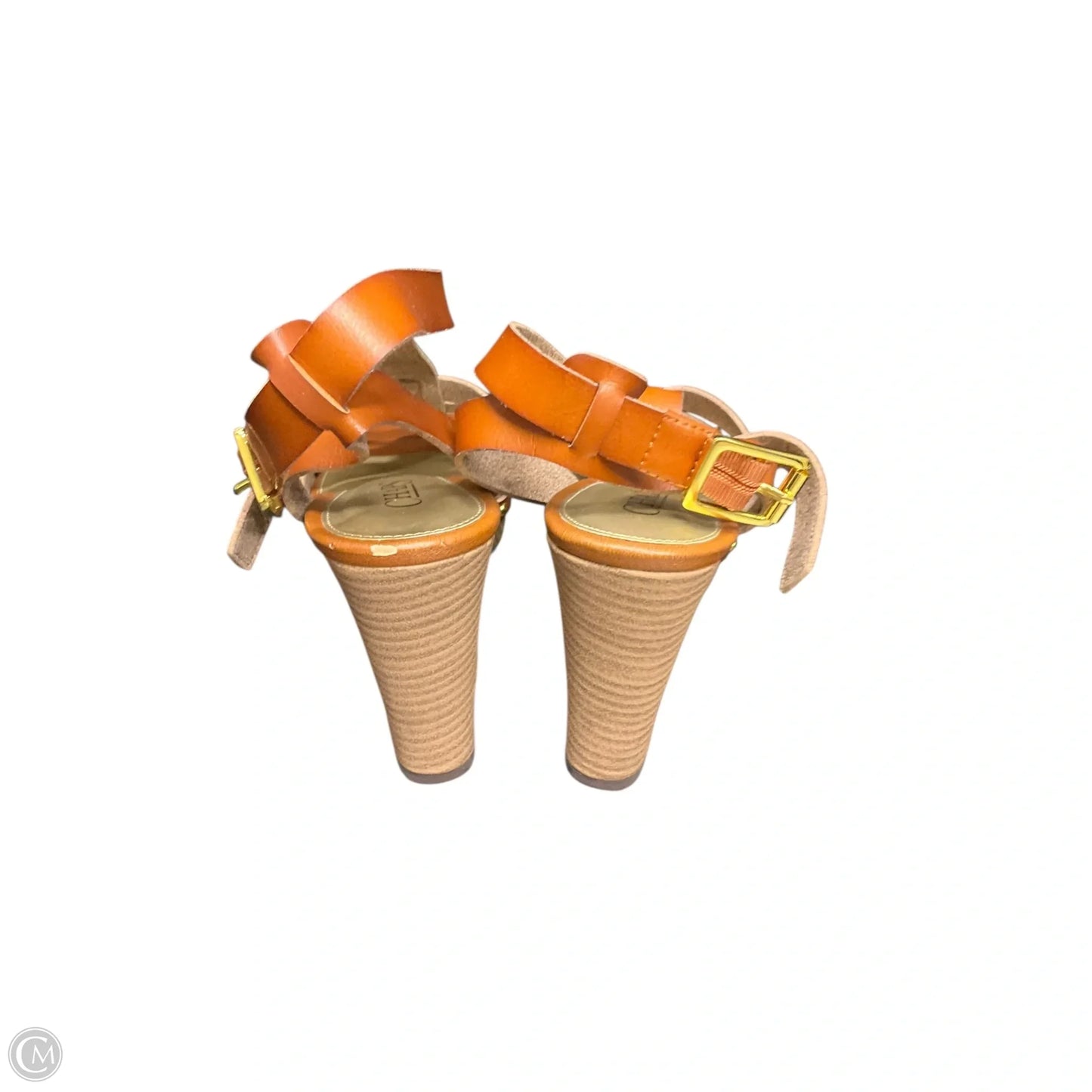 Shoes Heels Wedge By Chaps In Brown, Size: 8.5