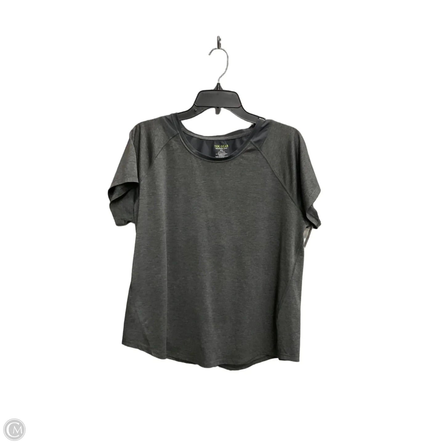 Athletic Top Short Sleeve By Tek Gear In Grey, Size: Xl