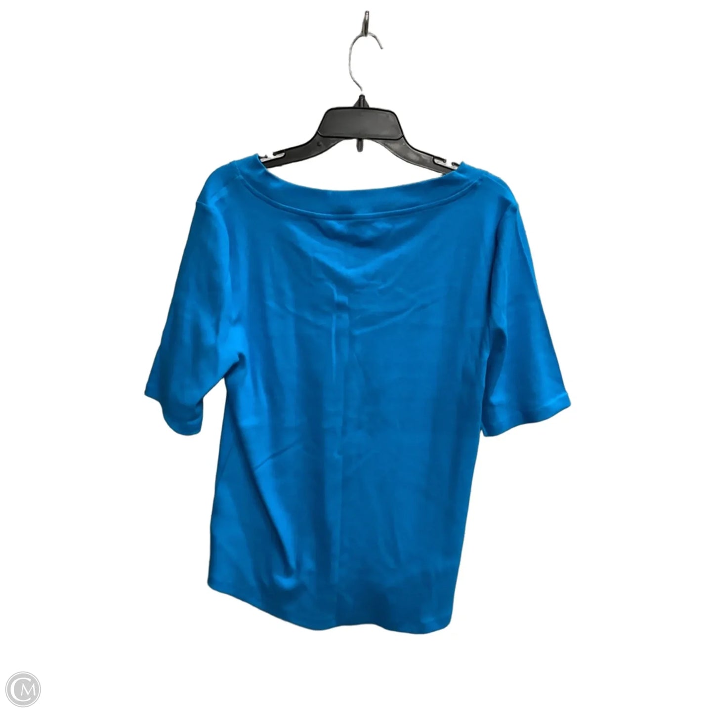 Top Short Sleeve Basic By Talbots In Blue, Size: Xl