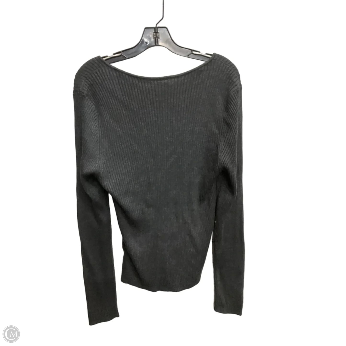 Top Long Sleeve Basic By Gap In Grey, Size: Xl