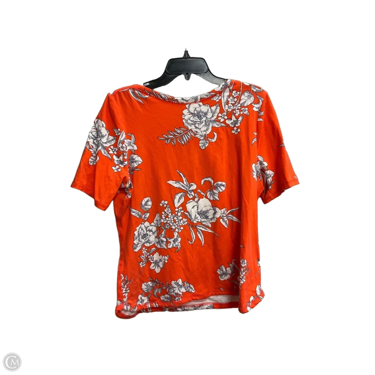 Top Short Sleeve By Talbots In Floral Print, Size: Xlp