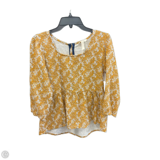 Top Long Sleeve By Matilda Jane In Floral Print, Size: M