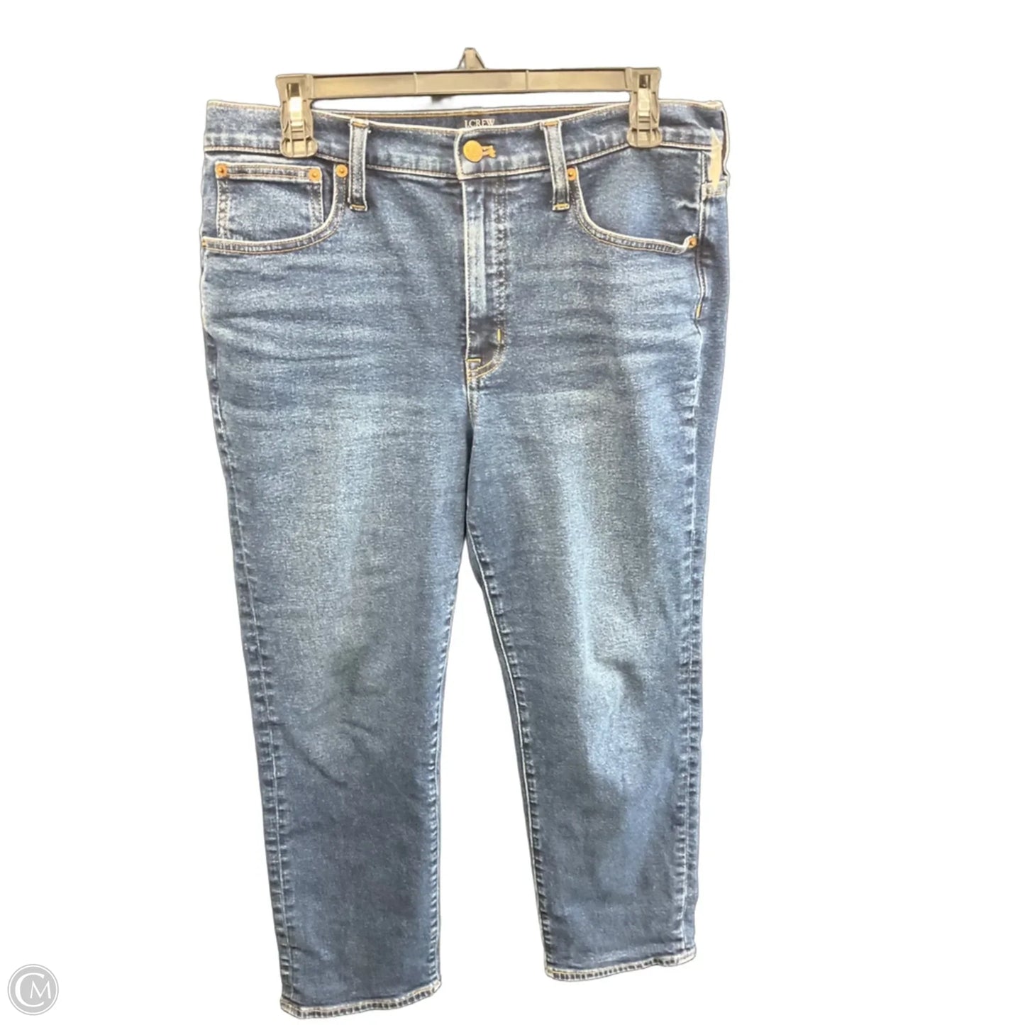 Jeans Straight By J. Crew In Blue Denim, Size: 8