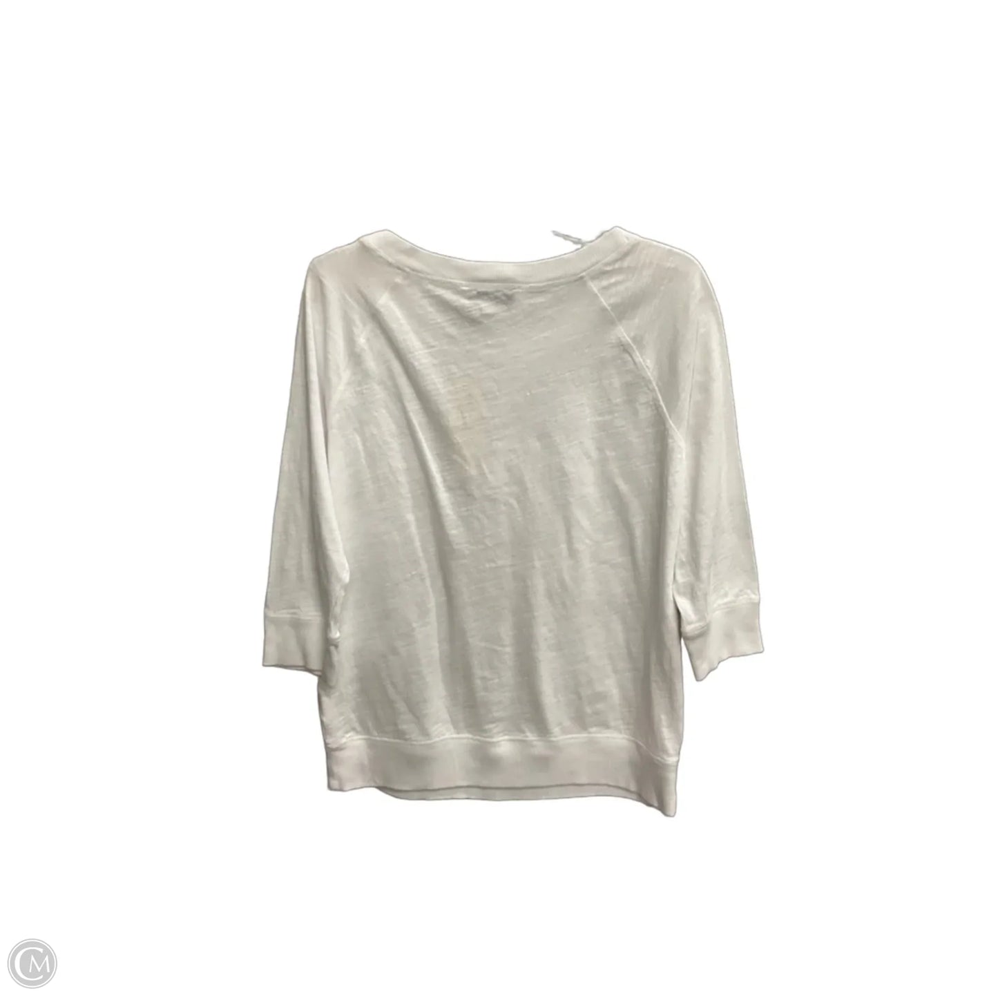 Top Long Sleeve Basic By Jones New York In White, Size: M