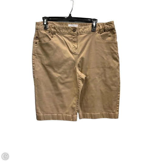 Shorts By Anne Klein In Brown, Size: 12