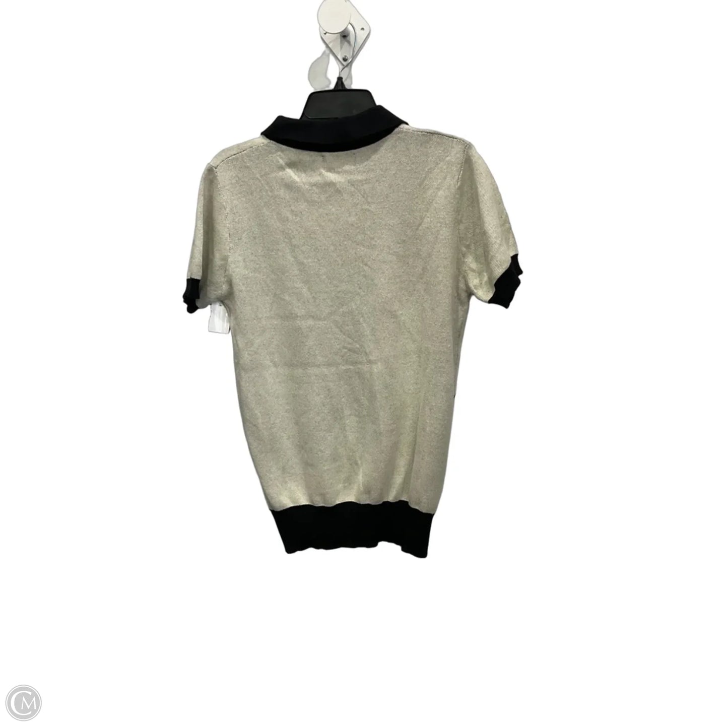 Top Short Sleeve By Clothes Mentor In Tan, Size: L