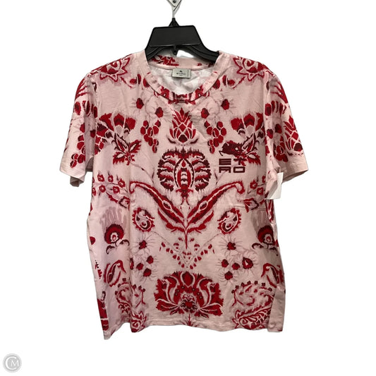 Top Short Sleeve By Etro In Multi-colored, Size: L
