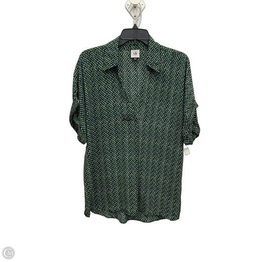 Top Short Sleeve By Cabi In Green, Size: L