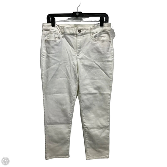 Jeans Skinny By White House Black Market In White Denim, Size: 10