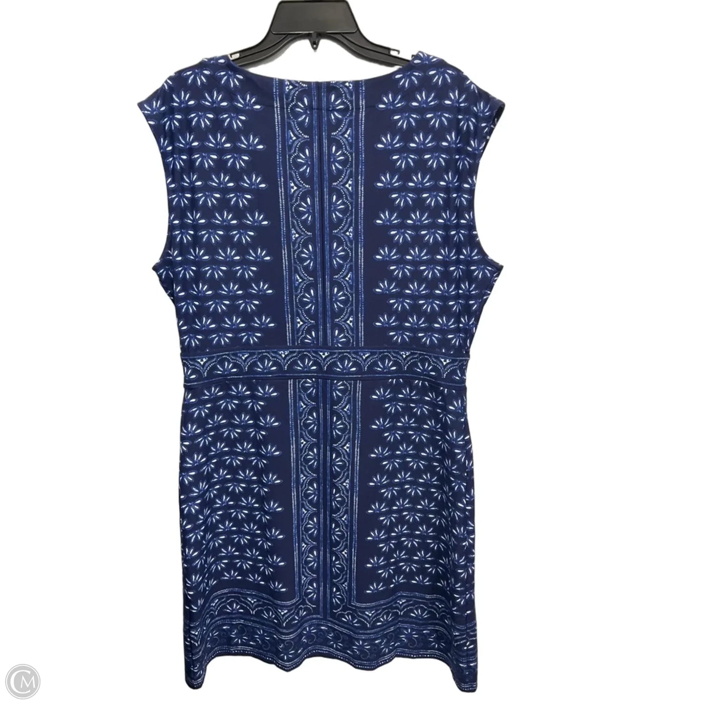 Dress Casual Midi By Talbots In Blue, Size: Xl
