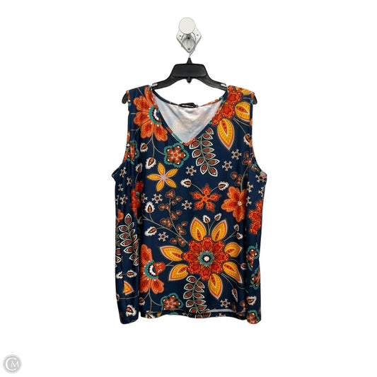 Top Sleeveless By Clothes Mentor In Multi-colored, Size: 2x