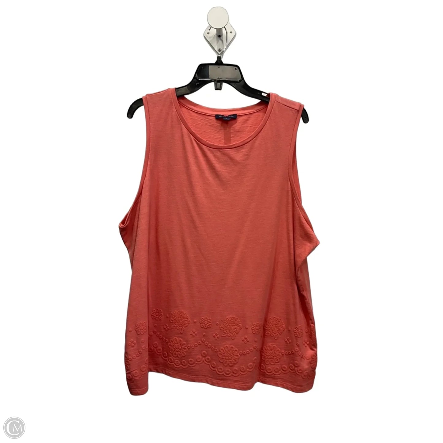 Top Sleeveless Basic By Tommy Hilfiger In Pink, Size: 1x
