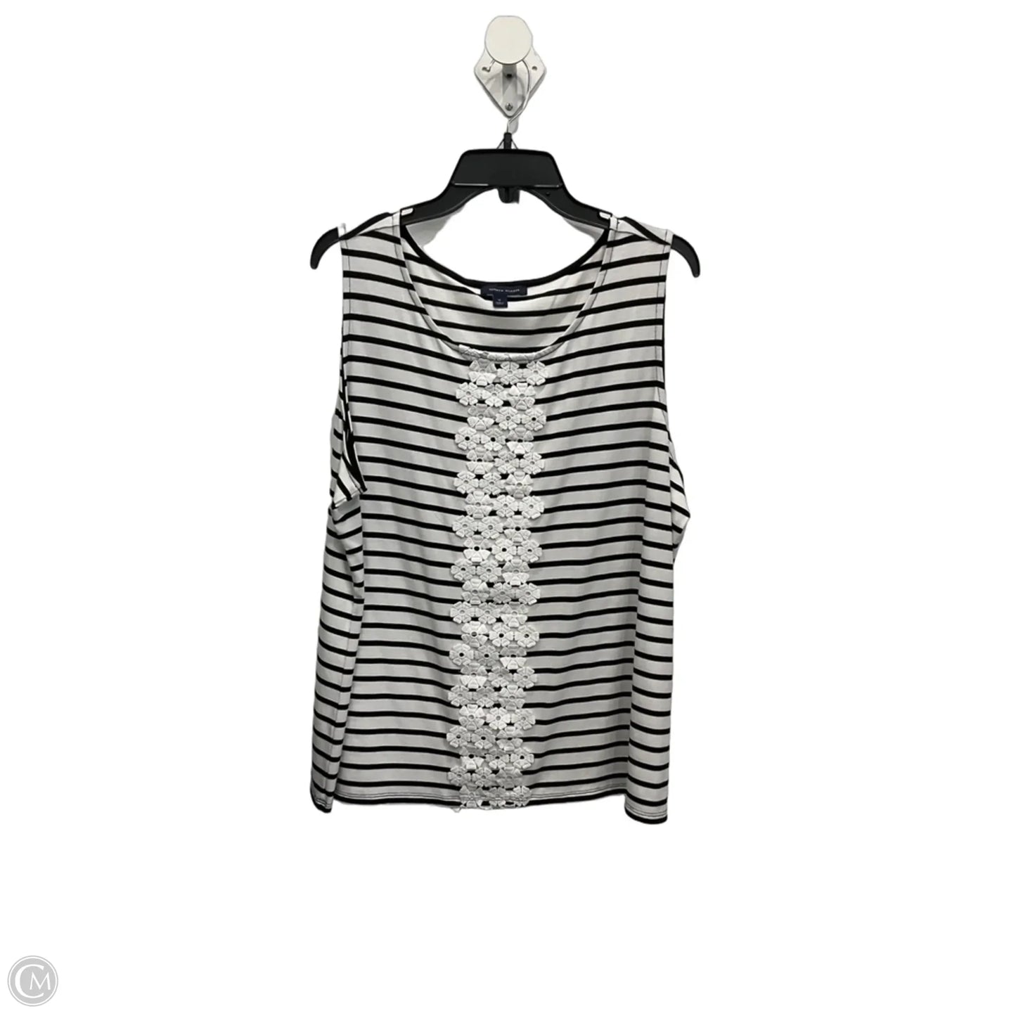 Top Sleeveless By Tommy Hilfiger In Striped Pattern, Size: 1x