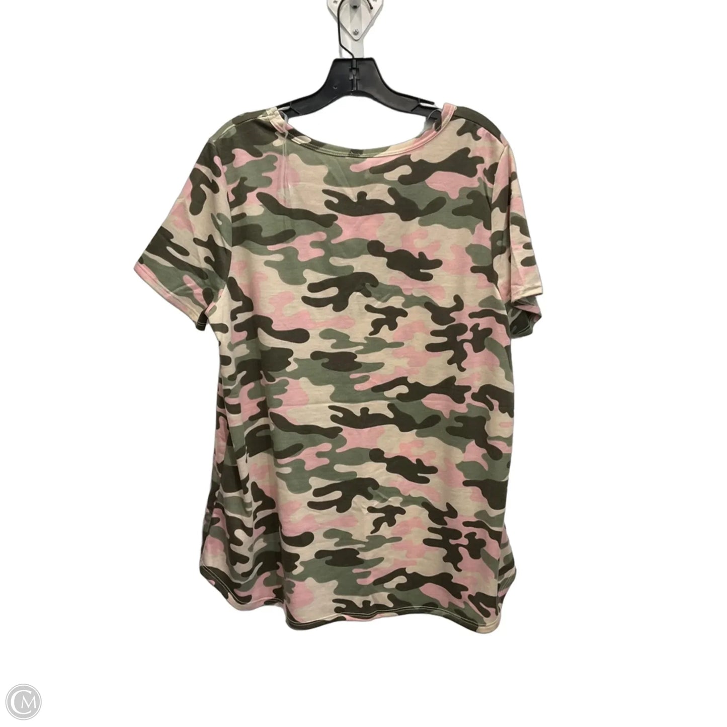 Top Short Sleeve By Clothes Mentor In Camouflage Print, Size: Xl