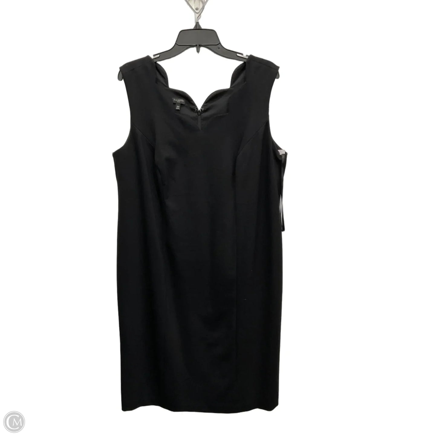 Dress Casual Midi By Talbots In Black, Size: Xl