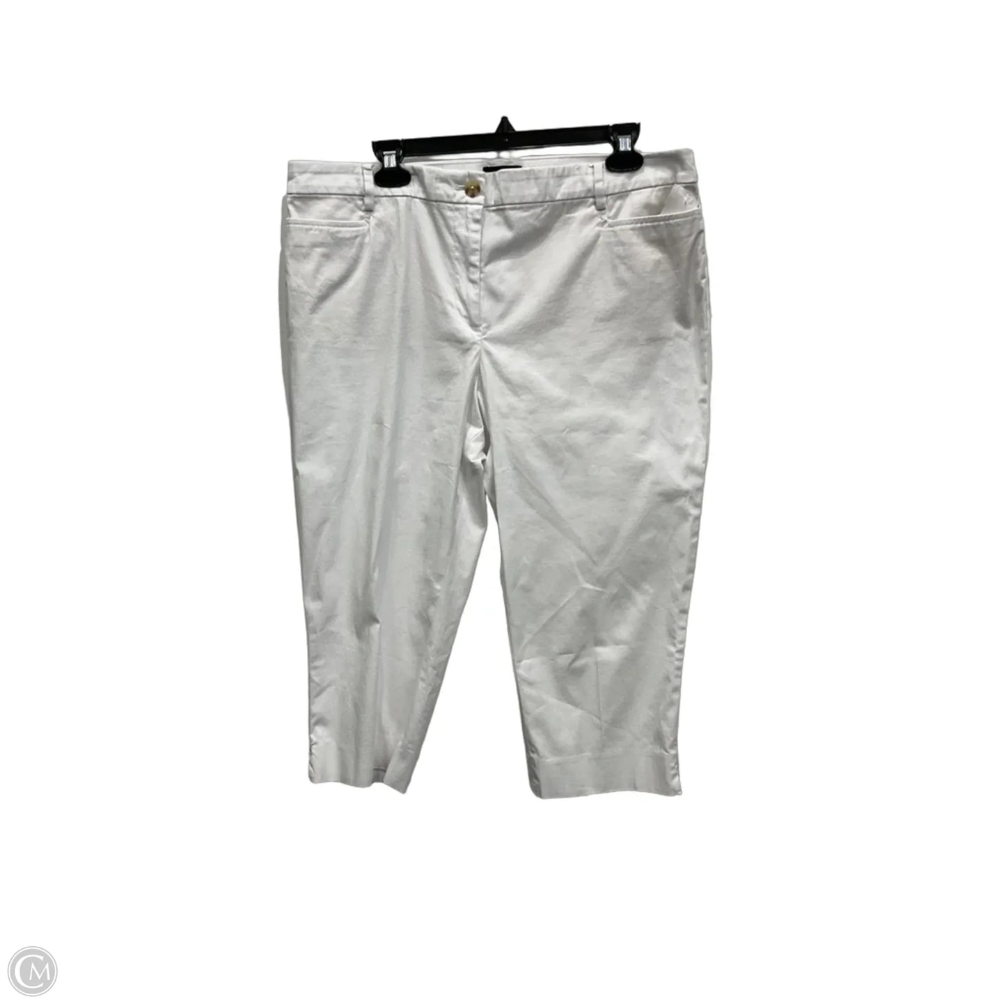 Capris By Talbots In White, Size: 14p