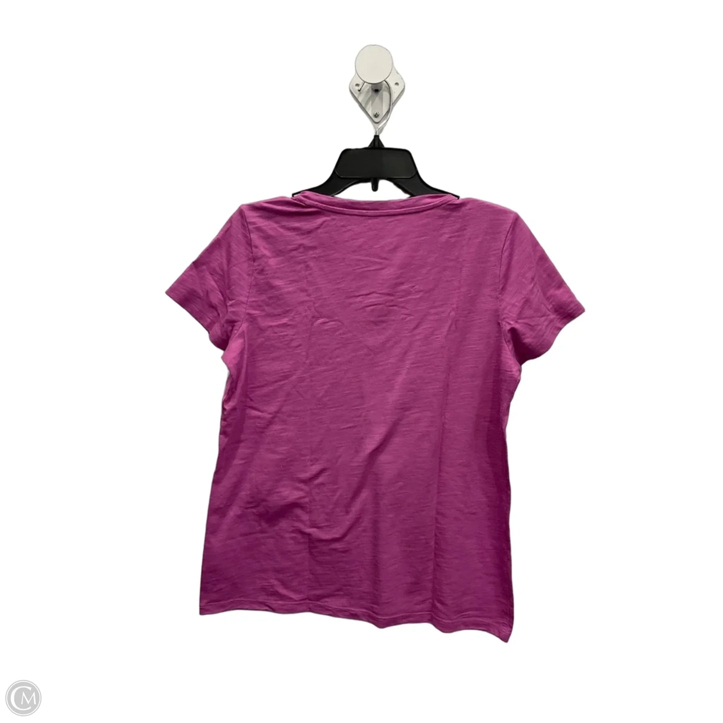 Top Short Sleeve Basic By Talbots In Purple, Size: M