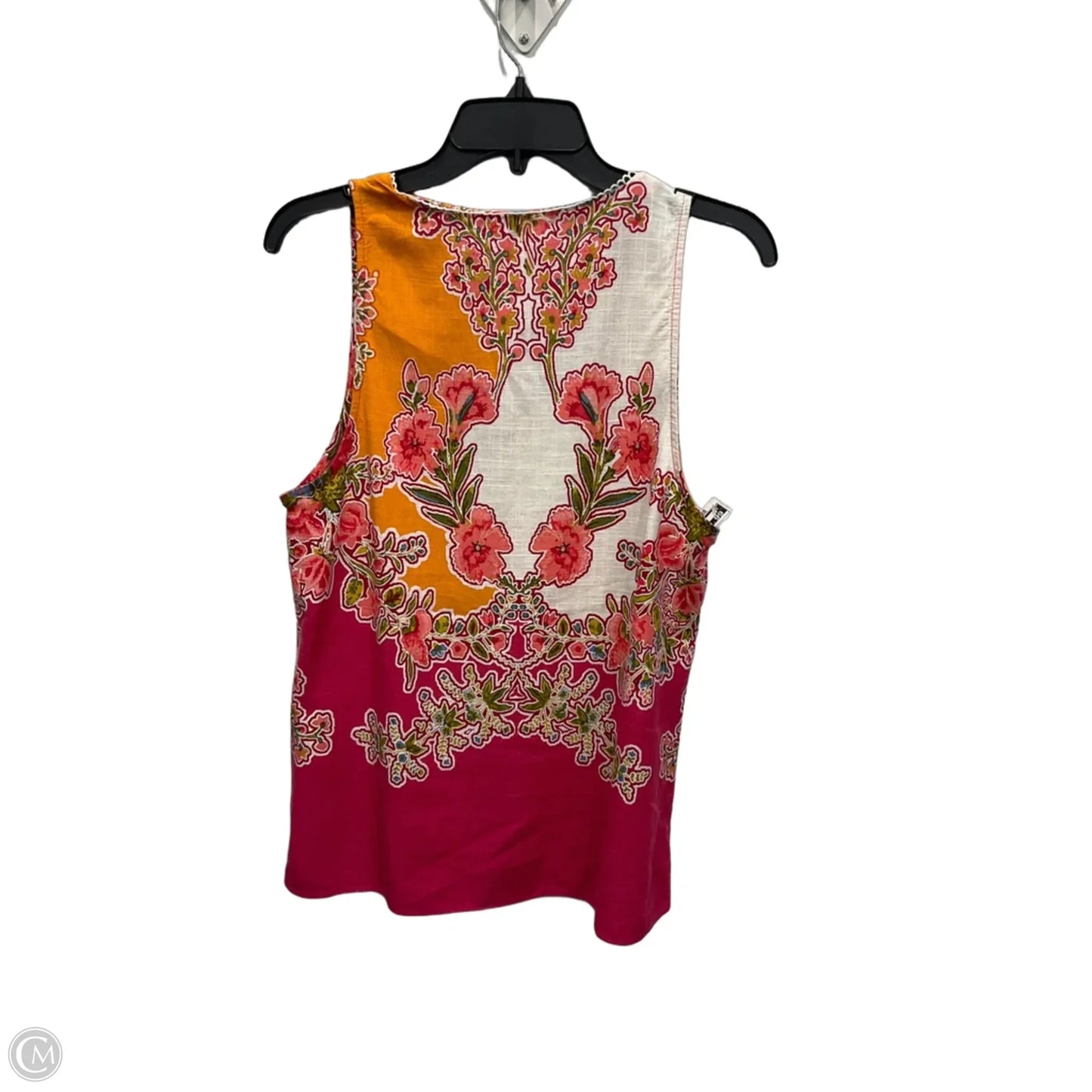 Top Sleeveless By Cece In Floral Print, Size: M