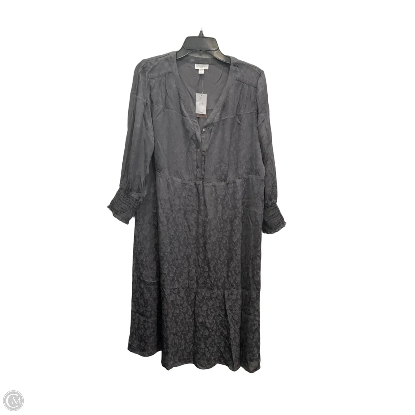 Dress Casual Midi By J. Jill In Grey, Size: Mp