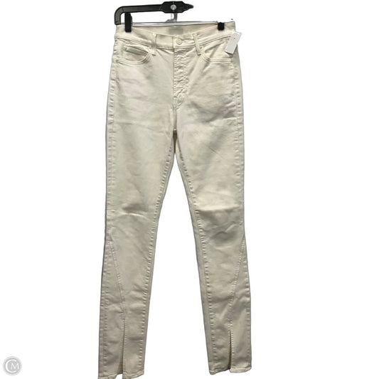 Jeans Skinny By Mother In White Denim, Size: 6